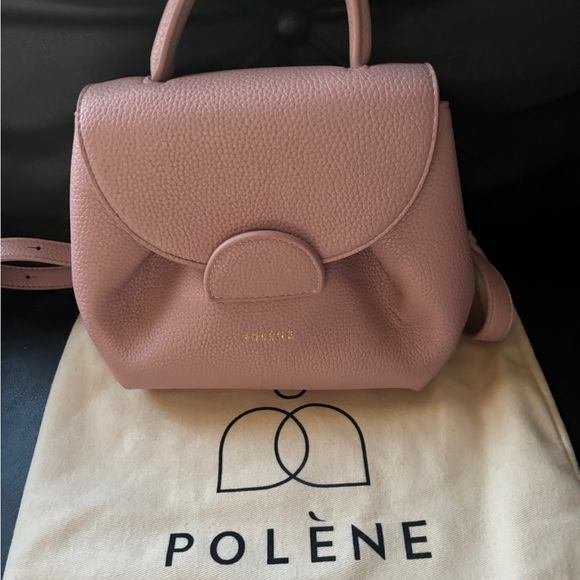 🌸POLENE BLUSH SATCHEL CROSSBODY PURSE🌸 - Picture 8 of 14